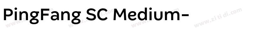 PingFang SC Medium字体转换